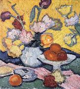 Samuel John Peploe Tulips and Cup Norge oil painting reproduction